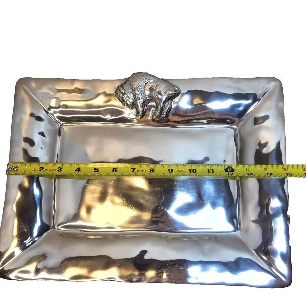 Beatriz Ball Western Buffalo Large Rectangle Serving Tray 15